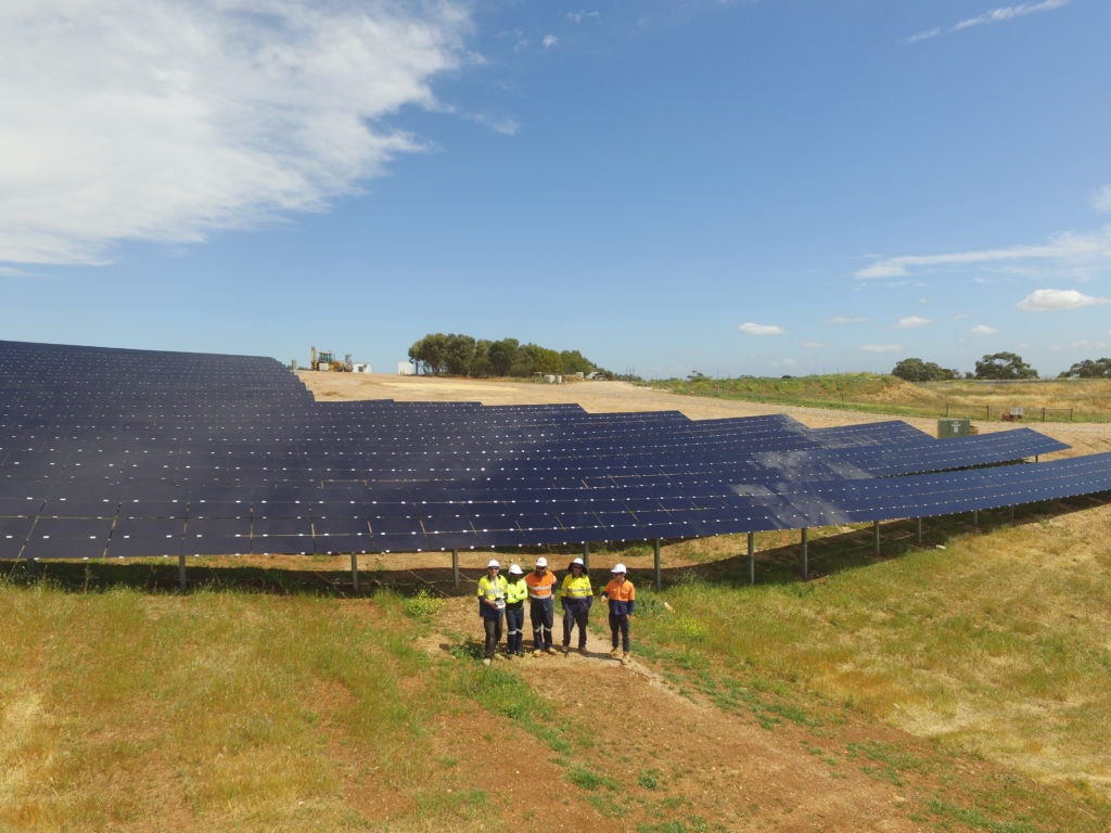 Energy production farm near Adelaide, Australia