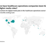 North America is seeing a hiring jump in healthcare industry digital media roles