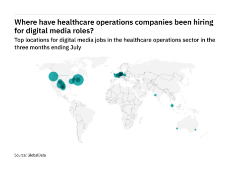 North America is seeing a hiring jump in healthcare industry digital media roles