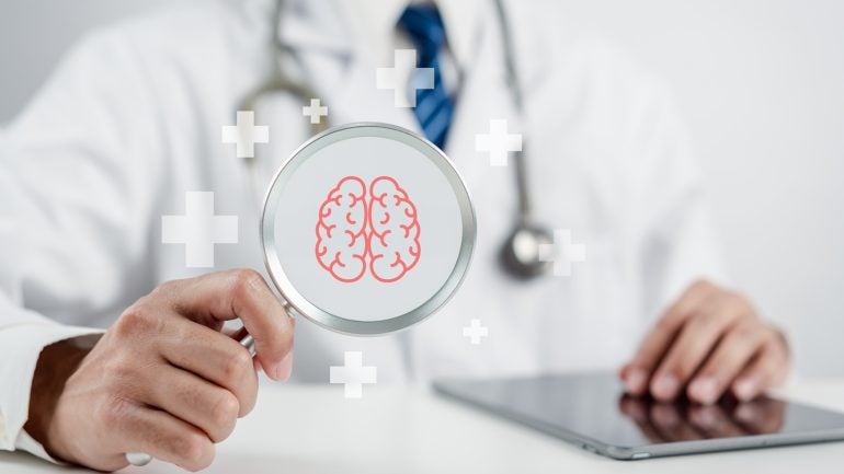 Hospital setting representing mental health care access.